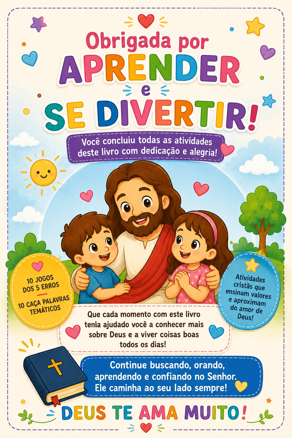 Página final do livro de atividades